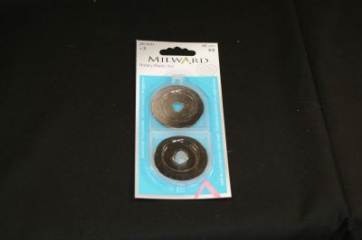 2 PACK OF 45 MM ROTARY BLADES BY MILWARD